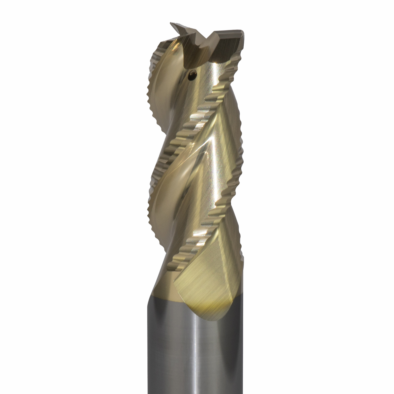 Onsrud AMC800507 Solid Carbide end mill 3FL 3/4 x 1-3/4 x 4 OAL 0.060 CR For ISO N Non-Ferrous, Aluminum, Brass, Bronze, Copper, 3/4 Shank, ZrN Coated