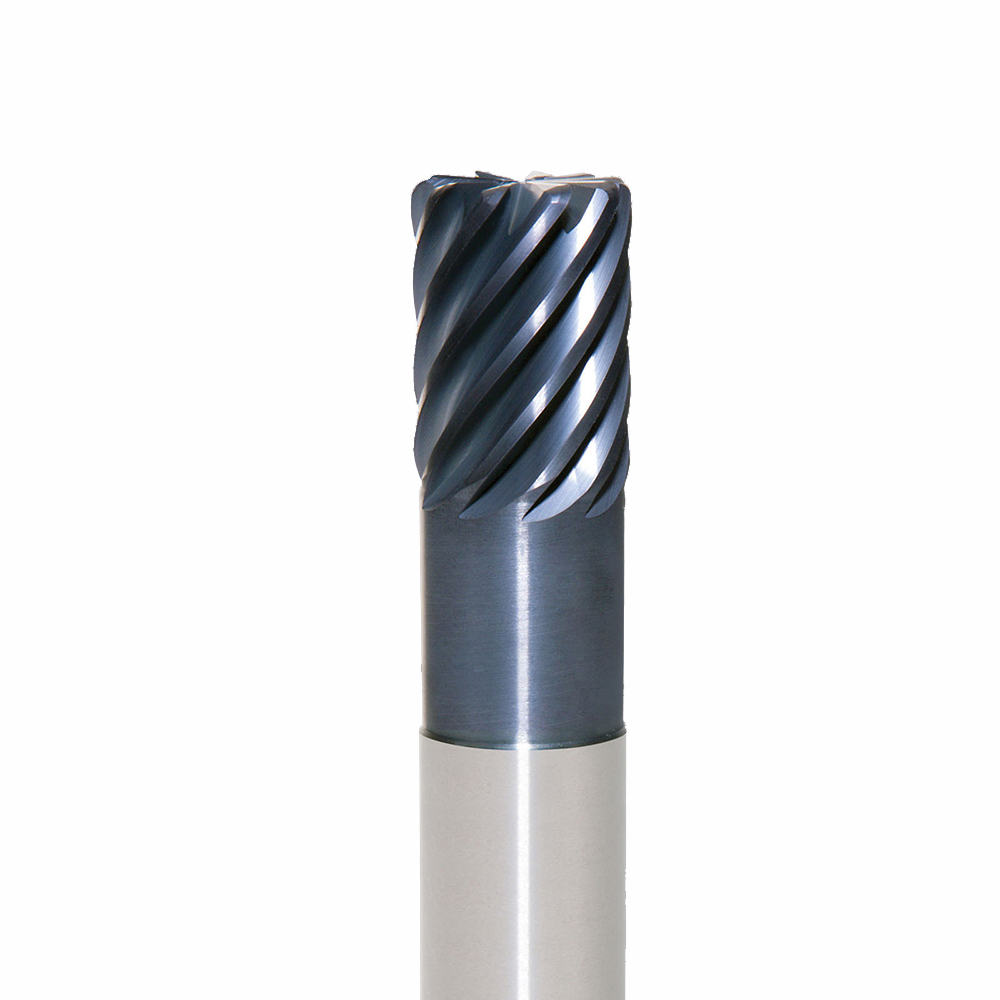 Onsrud EMC600102 Solid Carbide end mill 10FL 1/1 x 1-1/4 x 5 OAL 0.250 CR For ISO S, ISO M, Titanium, Stainless Steel, 1/1 Shank, ESG Coated
