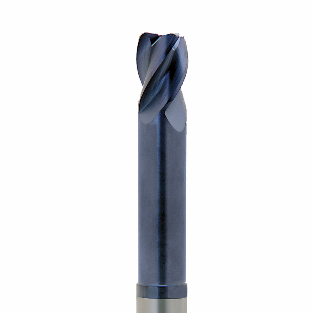 Onsrud EMC602598 Solid Carbide end mill 4FL 1/1 x 1-1/4 x 5 OAL 0.250 CR For ISO S, ISO M, Titanium, Stainless Steel, 1/1 Shank, ESG Coated