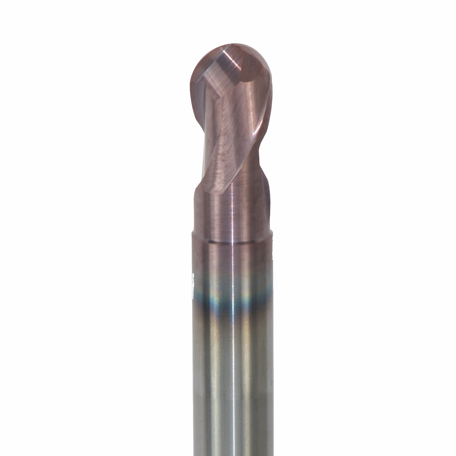Onsrud MDR2641042 Solid Carbide end mill 2FL 3/8 x 3/8 x 4 OAL Ball CR For ISO P, Mold & Die Steel, 3/8 Shank, ESR Coated