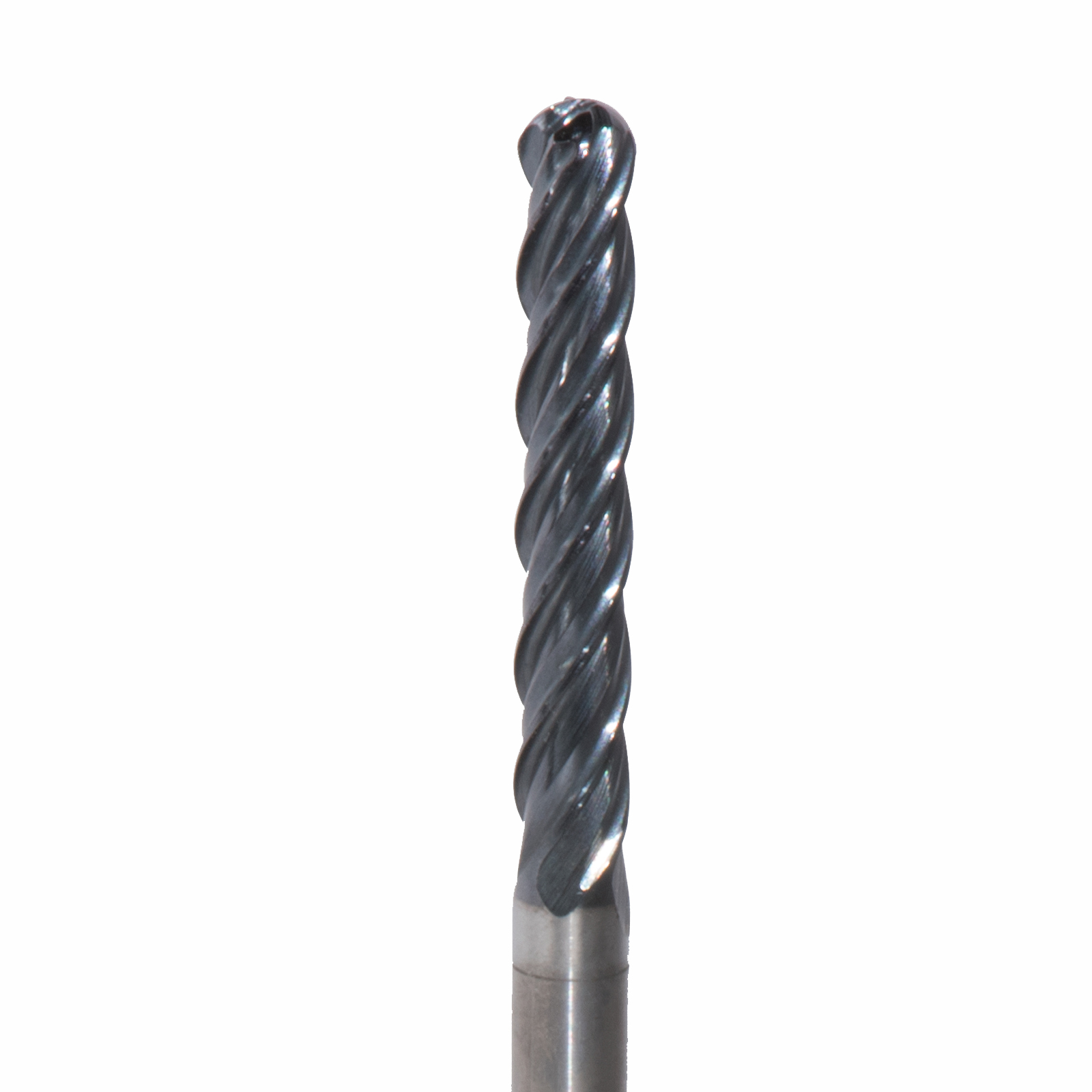 Onsrud MXB2650502W Solid Carbide end mill 4FL 1/8 x 3/4 x 2-1/2 OAL Ball CR For ISO S, ISO M, ISO P, Titanium, Stainless Steel, Steel, 1/8 Shank, ESG Coated