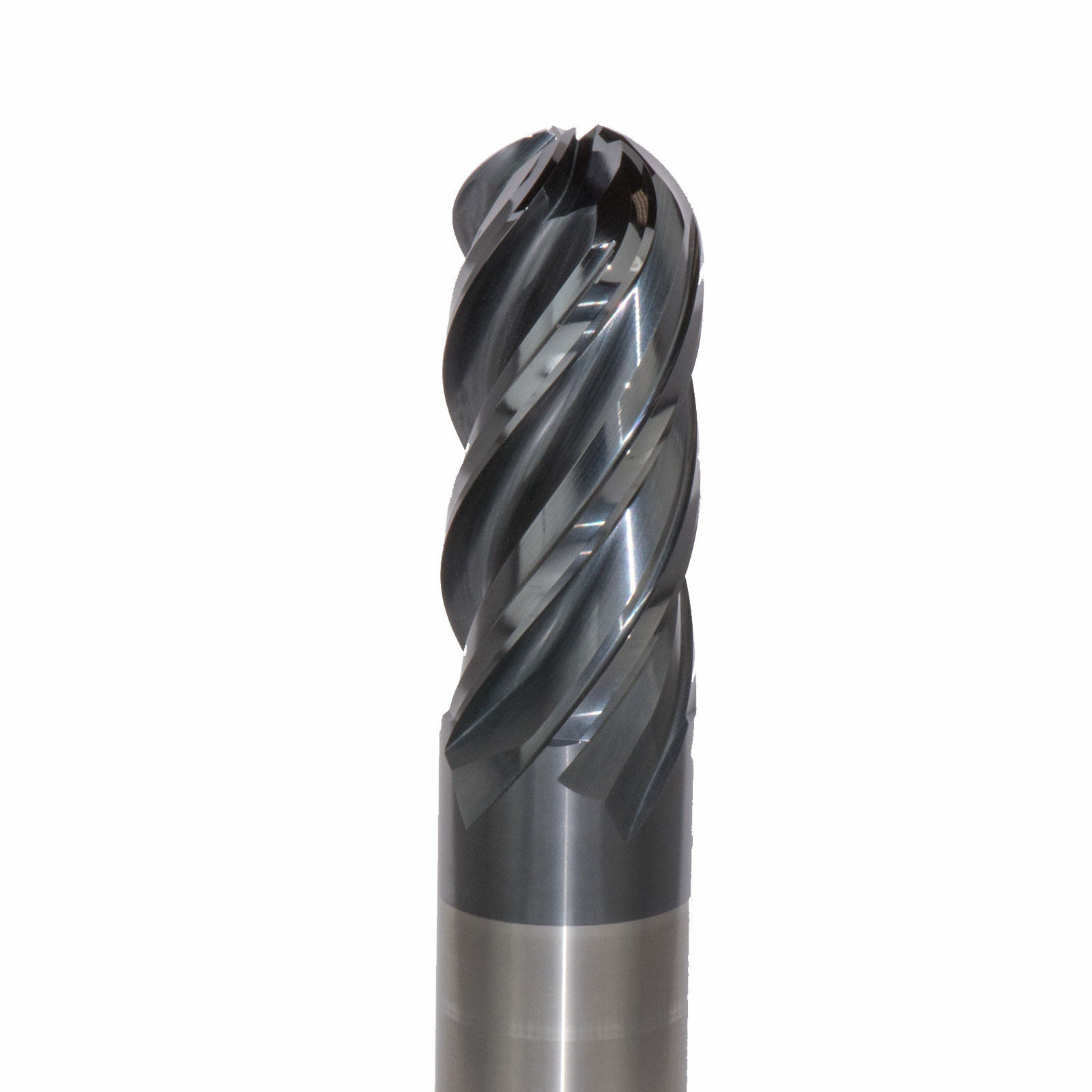 Onsrud MXB2650564 Solid Carbide end mill 5FL 1/1 x 2-1/4 x 5 OAL Ball CR For ISO S, ISO M, ISO P, Titanium, Stainless Steel, Steel, 1/1 Shank, ESG Coated