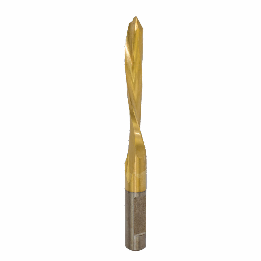 Onsrud TIN1557 HSS router 1FL 1/2 x 2-1/2 x 5-1/2 OAL For Metal Clad Doors, Fiberglass Doors, 1/2 Shank, TiN Coated