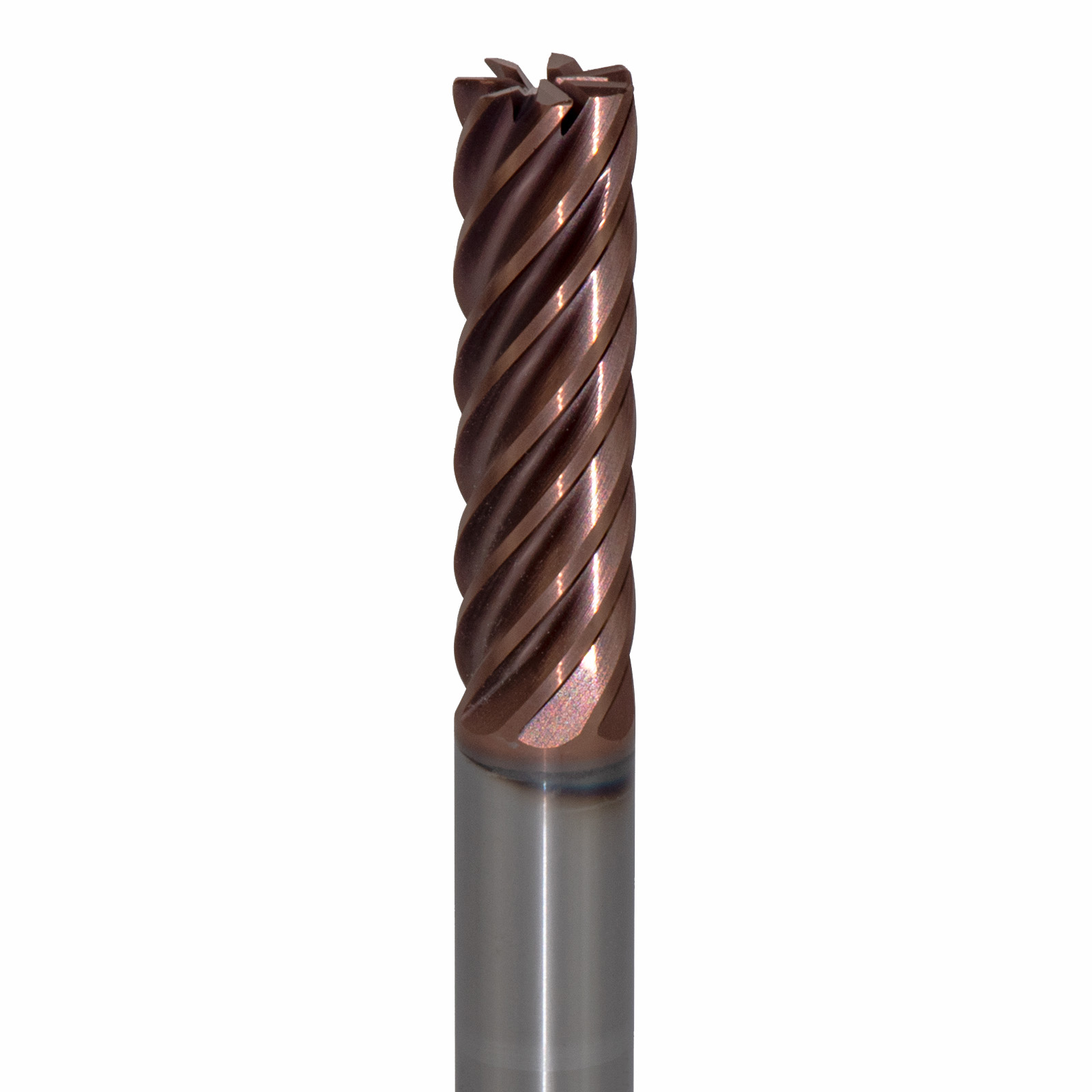 Onsrud HXR2650006 Solid Carbide end mill 7FL 3/8 x 1-1/4 x 3 OAL 0.015 CR For ISO S, Nickel Based Alloys, 3/8 Shank, ESR Coated