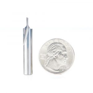 Amana 43509 Solid Carbide Single Flute Straight Plunge 1/16 Dia x 3/16 x 1/4 Inch Shank