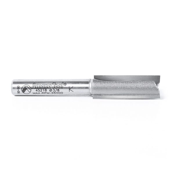 Amana 45218 Carbide Tipped Straight Plunge High Production 3/8 Dia x 1 Inch x 1/4 Shank