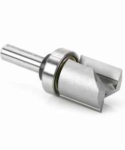 Amana 45466 Carbide Tipped Flush Trim Plunge Template 1 Inch Dia x 1 Inch x 3/8 Shank with Upper BB