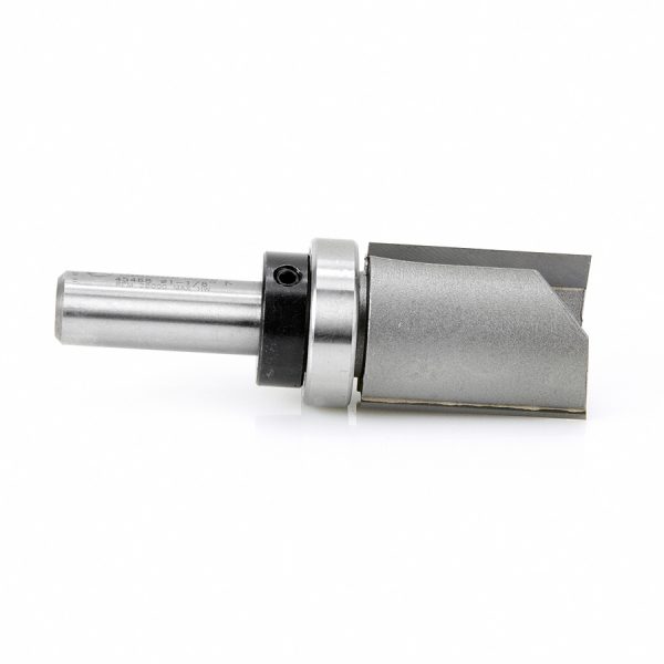Amana 45468 Carbide Tipped Flush Trim Plunge Template 1-1/8 Dia x 1-1/2 x 1/2 Inch Shank with Upper BB