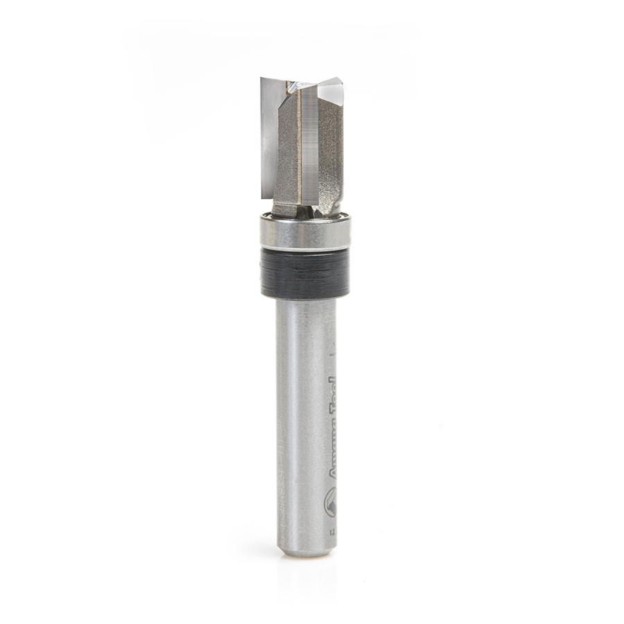 Amana 45475-3TS Carbide Tipped Flush Trim Plunge Template 3/8 Dia x 1/2 Inch x 1/4 Shank with Upper BB 3 Flute Router Bit