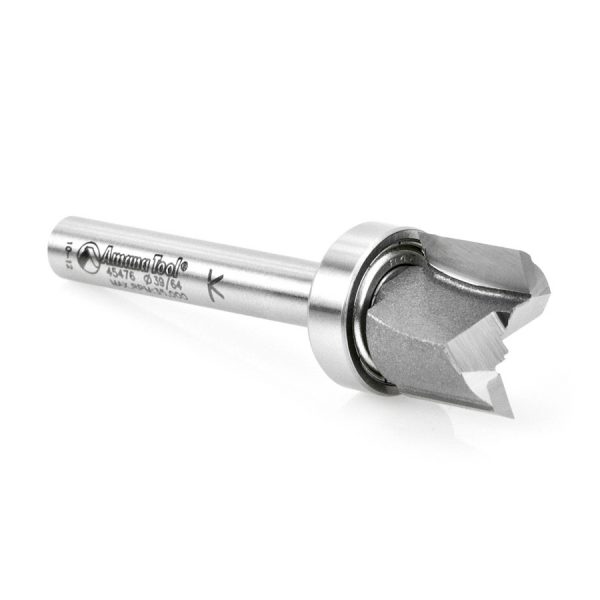 Amana 45476 Carbide Tipped Straight Plunge .615 Dia x 1/2 x 3/8 Shank with Upper BB