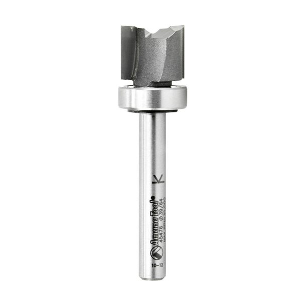 Amana 45476 Carbide Tipped Straight Plunge .615 Dia x 1/2 x 3/8 Shank with Upper BB