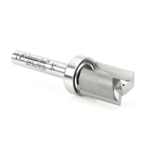 Amana 45479 Carbide Tipped Straight Plunge 9/16 Dia x 3/4 x 1/4 Inch Shank with Upper BB