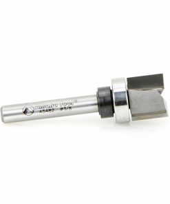 Amana 45482 Carbide Tipped Flush Trim Plunge Template 5/8 Dia x 1/2 x 1/4 Inch Shank with Upper BB