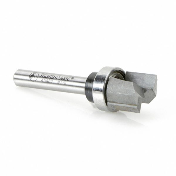 Amana 45482 Carbide Tipped Flush Trim Plunge Template 5/8 Dia x 1/2 x 1/4 Inch Shank with Upper BB