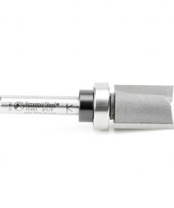 Amana 45483 Carbide Tipped Flush Trim Plunge Template 5/8 Dia x 3/4 x 1/4 Inch Shank with Upper BB