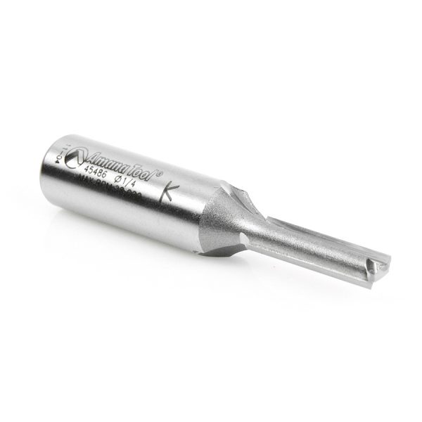 Amana 45486 Carbide Tipped Straight Plunge 1/4 Dia x 1 Inch x 1/2 Shank