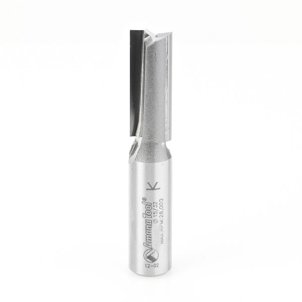 Amana 45488 Carbide Tipped Straight Plunge 12mm Dia x 1-1/4 x 1/2 Inch Shank