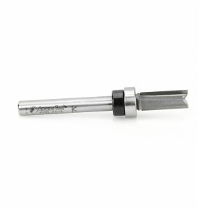 Amana 45495 Carbide Tipped Flush Trim Plunge Template 5/16 Dia x 3/4 x 1/4 Inch Shank with Oversized Upper Ball Bearing