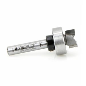 Amana 45496 Carbide Tipped Flush Trim Plunge Template 1/2 Dia x 1/4 x 1/4 Inch Shank with Oversized Upper Ball Bearing