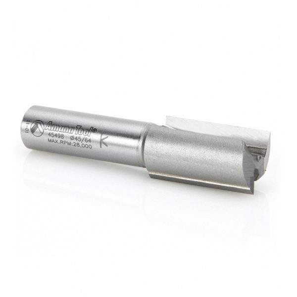 Amana 45498 Carbide Tipped Straight Plunge 18mm Dia x 1-1/4 x 1/2 Inch Shank