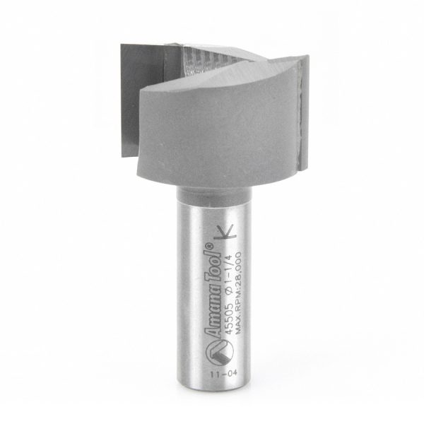 Amana 45505 Carbide Tipped Mortising 1-1/4 Dia x 3/4 x 1/2 Inch Shank