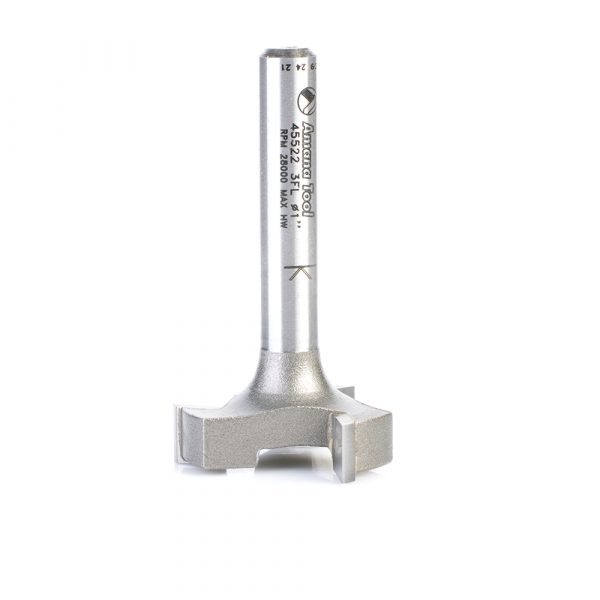 Amana 45522 Carbide Tipped Spoilboard Surfacing, Rabbeting, Flycutter, Slab Leveler, Surface Planer & Flattening 1 Dia x 1/4 x 1/4 Inch Shank Router Bit