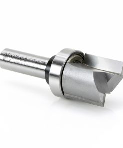 Amana 45550 Carbide Tipped Flush Trim Plunge Template 1-1/8 Dia x 1 Inch x 1/2 Shank with Upper BB