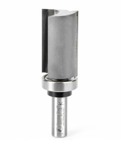 Amana 45551 Carbide Tipped Flush Trim Plunge Template 1-1/8 Dia x 2 Inch x 1/2 Shank with Upper BB