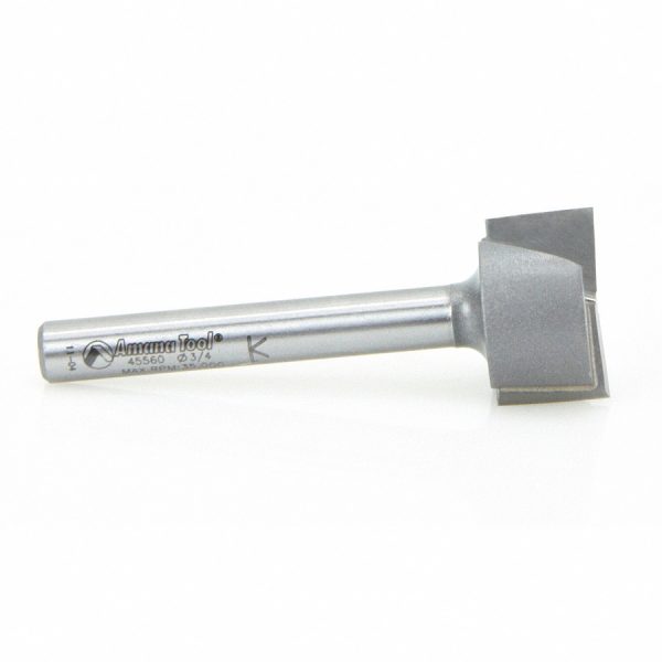 Amana 45560 Carbide Tipped Bottom Cleaning / Spoilboard 3/4 Dia x 7/16 x 1/4 Inch Shank Upshear Design
