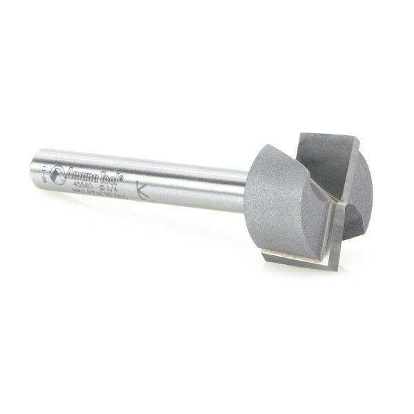 Amana 45560 Carbide Tipped Bottom Cleaning / Spoilboard 3/4 Dia x 7/16 x 1/4 Inch Shank Upshear Design
