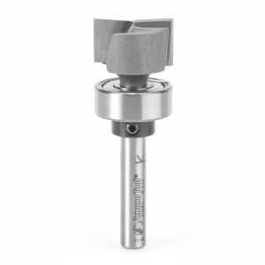 Amana 45561 Carbide Tipped Bottom Cleaning 3/4 Dia x 7/16 x 1/4 Inch Shank with Upper BB & Upshear Design