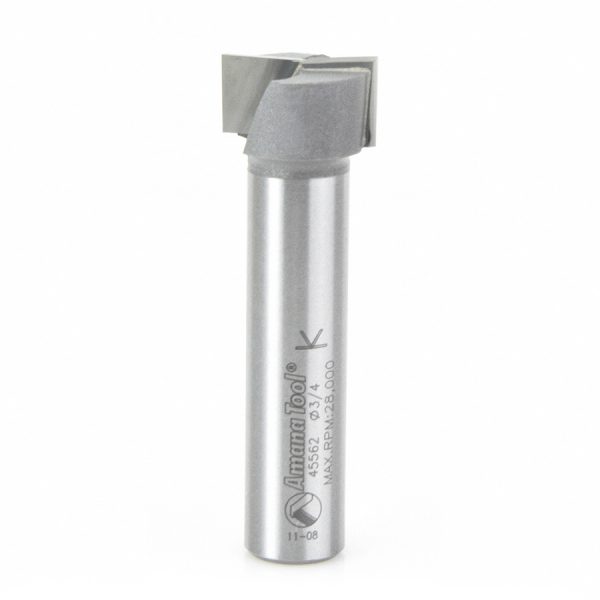 Amana 45562 Carbide Tipped Bottom Cleaning / Spoilboard 3/4 Dia x 7/16 x 1/2 Inch Shank Upshear Design