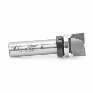 Amana 45563 Carbide Tipped Bottom Cleaning 3/4 Dia x 7/16 x 1/2 Inch Shank with Upper BB & Upshear Design