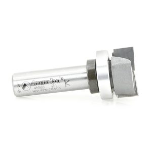 Amana 45565 Carbide Tipped Bottom Cleaning 1 Inch Dia x 7/16 x 1/2 Shank with Upper BB & Upshear Design
