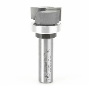 Amana 45565 Carbide Tipped Bottom Cleaning 1 Inch Dia x 7/16 x 1/2 Shank with Upper BB & Upshear Design