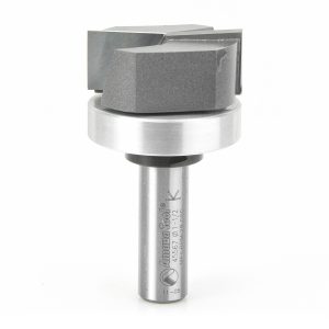 Amana 45567 Carbide Tipped Bottom Cleaning 1-1/2 Dia x 5/8 x 1/2 Inch Shank with Upper BB & Upshear Design