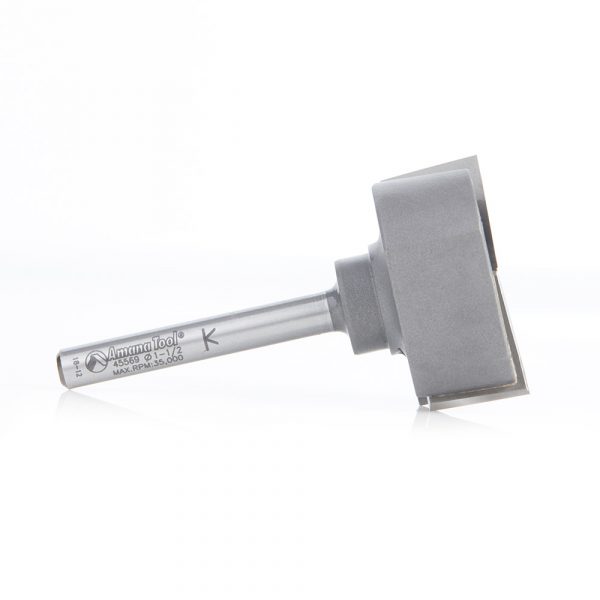 Amana 45569 Carbide Tipped Bottom Cleaning / Spoilboard 1-1/2 Dia x 5/8 x 1/4 Inch Shank Upshear Design