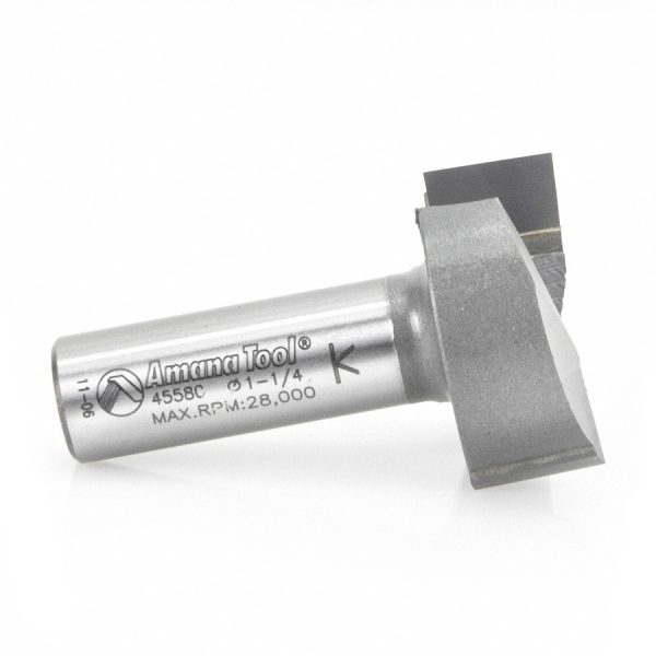 Amana 45580 Carbide Tipped Mortising 1-1/4 Dia x 1/2 x 1/2 Inch Shank