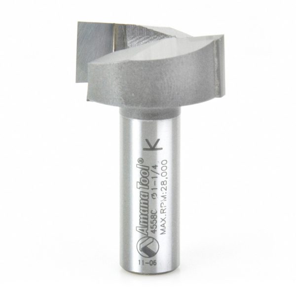 Amana 45580 Carbide Tipped Mortising 1-1/4 Dia x 1/2 x 1/2 Inch Shank