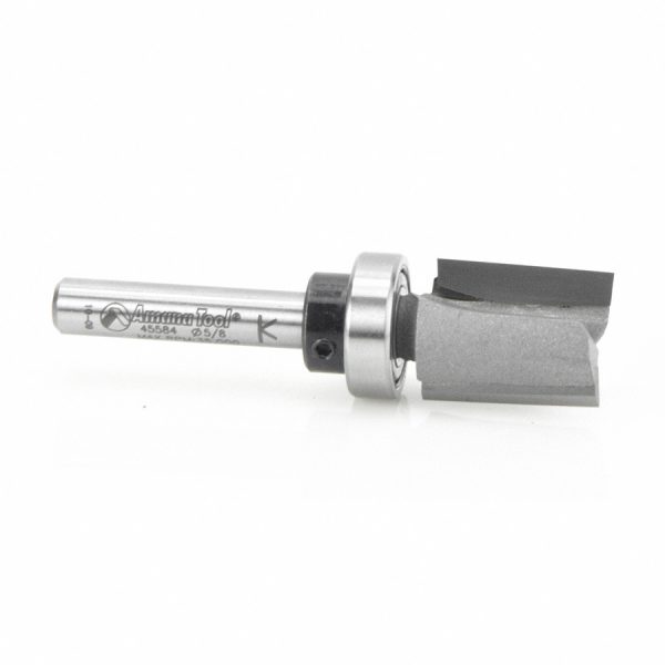 Amana 45584 Carbide Tipped Mortising 5/8 Dia x 3/4 x 1/4 Inch Shank with Upper BB