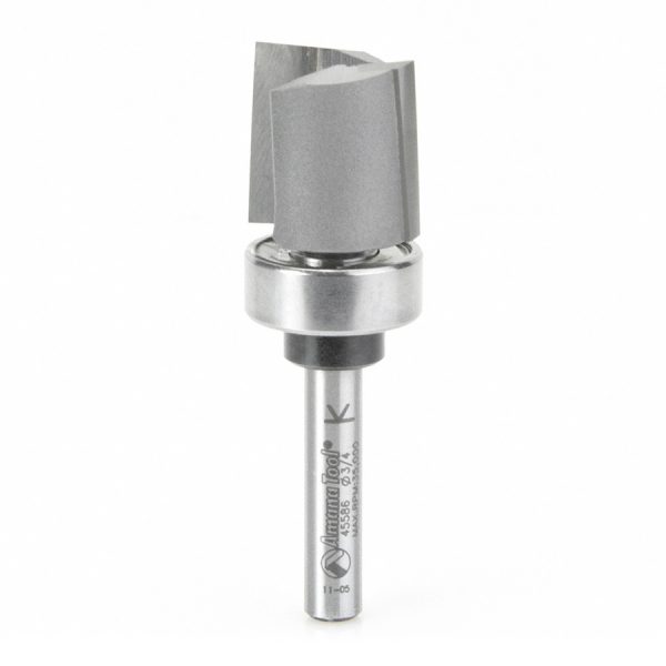 Amana 45586 Carbide Tipped Mortising 3/4 Dia x 3/4 x 1/4 Inch Shank with Upper BB