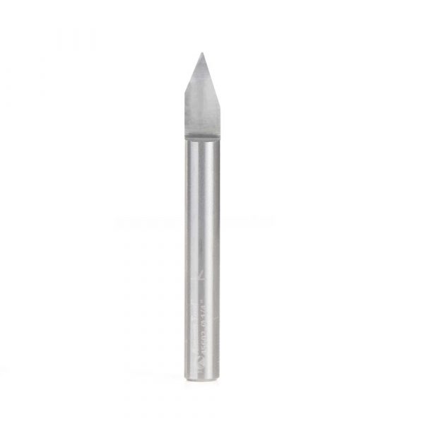 Amana 45602 Solid Carbide 45 Degree Engraving 0.020 Tip Width x 1/4 Inch Shank Signmaking