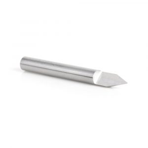 Amana 45602 Solid Carbide 45 Degree Engraving 0.020 Tip Width x 1/4 Inch Shank Signmaking