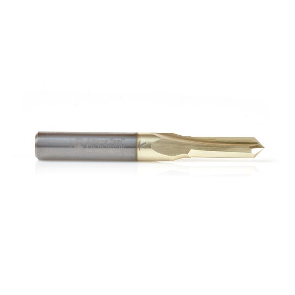 Amana 45610 "Zero-Point" 90 Degree V-Groove and Engraving 3/16 Dia x 3/32 x 1/4 Shank ZrN Coated Router Bit