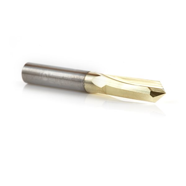Amana 45612 "Zero-Point" 90 Degree V-Groove and Engraving 1/4 Dia x 1/8 x 1/4 Shank ZrN Coated Router Bit