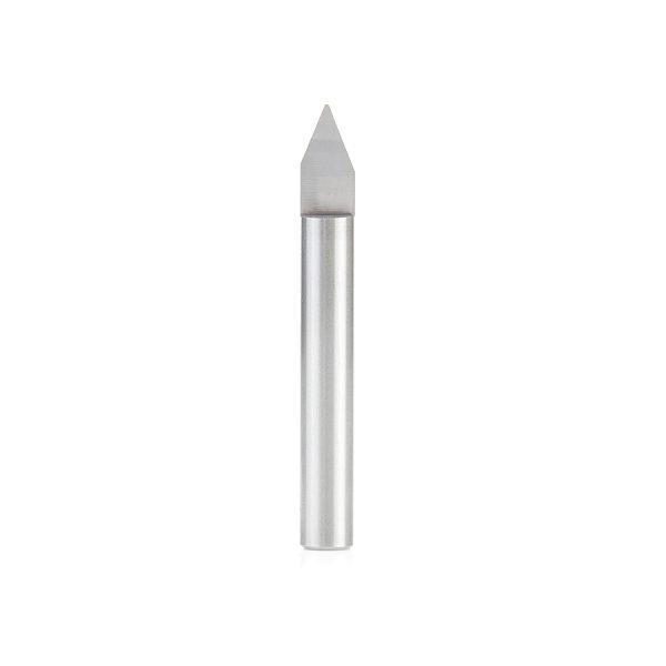 Amana 45622 Solid Carbide 45 Degree Engraving 0.025 Tip Width x 1/4 Inch Shank Signmaking