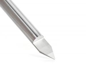 Amana 45622 Solid Carbide 45 Degree Engraving 0.025 Tip Width x 1/4 Inch Shank Signmaking