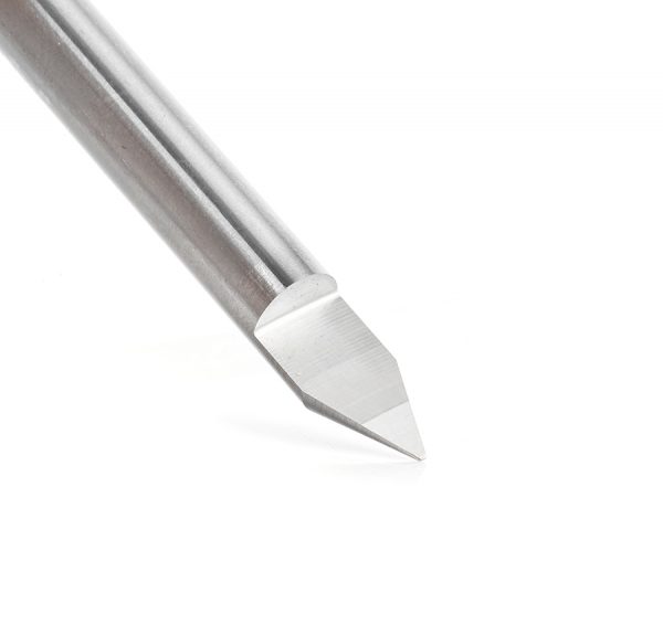 Amana 45622 Solid Carbide 45 Degree Engraving 0.025 Tip Width x 1/4 Inch Shank Signmaking