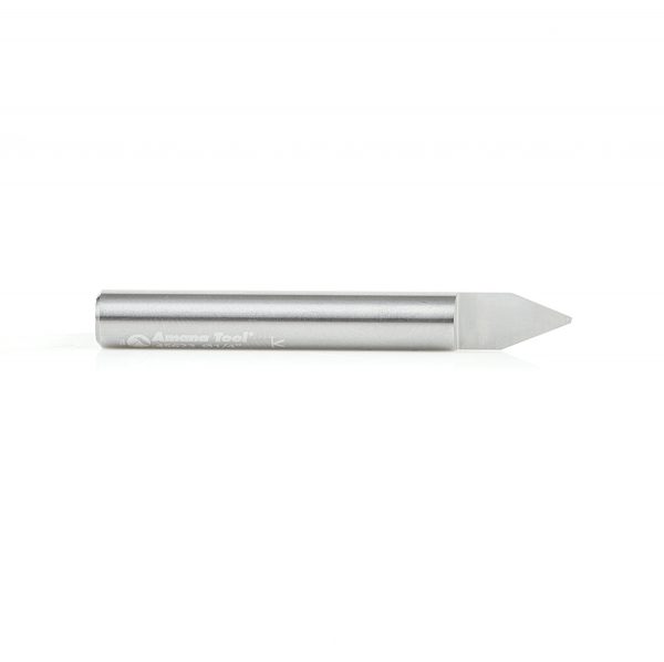Amana 45623 Solid Carbide 45 Degree Engraving 0.042 Tip Width x 1/4 Inch Shank Signmaking
