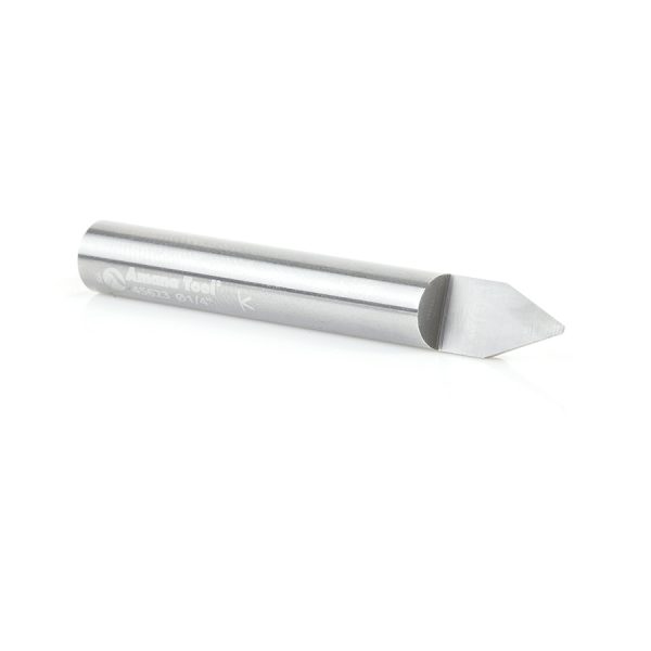 Amana 45623 Solid Carbide 45 Degree Engraving 0.042 Tip Width x 1/4 Inch Shank Signmaking